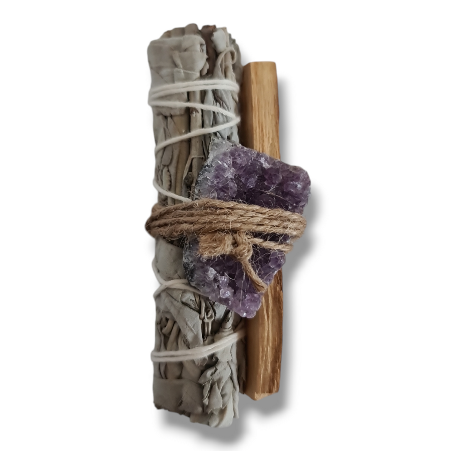 Natural Smudging Kit with Amethyst