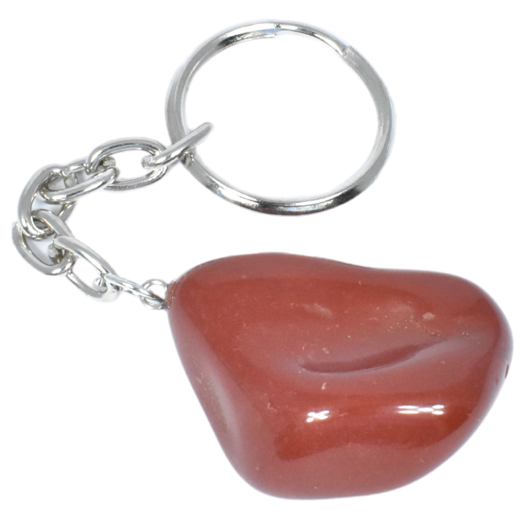 Red Jasper Tumbled Key Ring