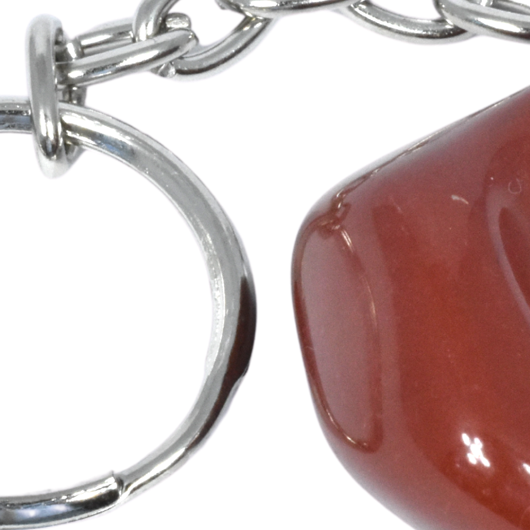 Red Jasper Tumbled Key Ring